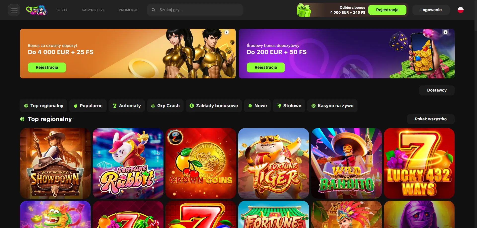 Gra na telefonie i tablecie w GameSpot Casino