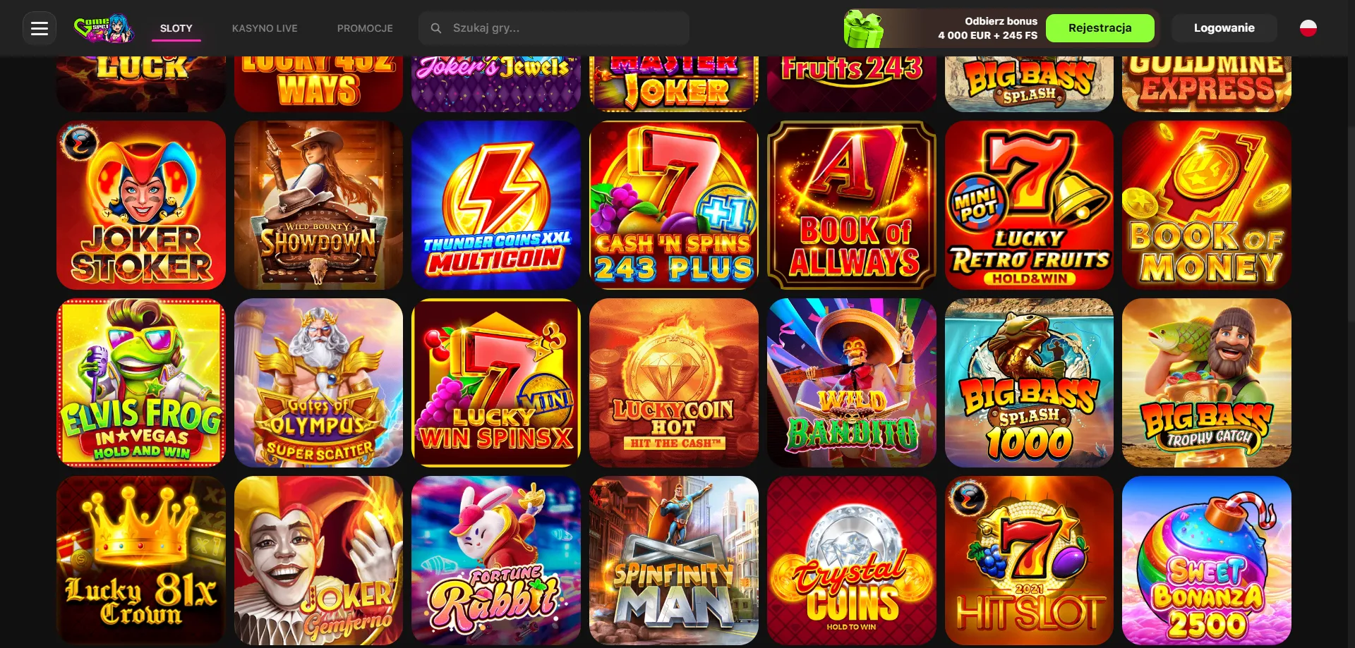 Zakłady sportowe na żywo i przedmeczowe w GameSpot Casino